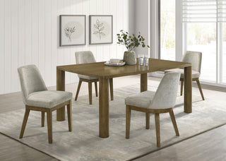 Castlewood 5-piece 71-inch Rectangular Dining Set Brown Oak