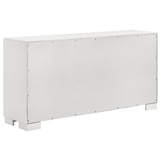 Jessica 5-piece Queen LED Bedroom Set Snow White