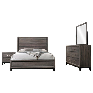 Watson 4-piece Queen Bedroom Set Grey Oak