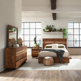 Winslow 4-piece Eastern King Bedroom Set Smokey Walnut