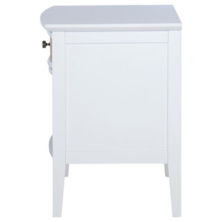 Bexhill 1-drawer Nightstand Bedside Table White