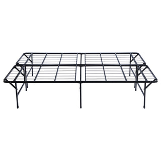 Mabel Metal Full Mattress Support Platform Bed Black
