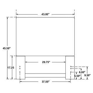 Pirro Upholstered Twin Panel Headboard Sand