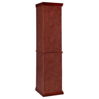 Appledale 6-shelf Corner Curio Display Cabinet Medium Brown