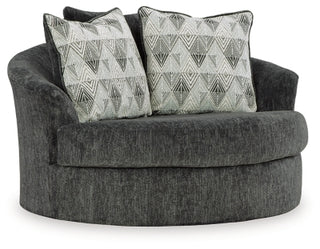 Biddeford 2-Piece Sectional and Oversized Swivel Accent Chair