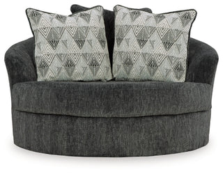 Biddeford 2-Piece Sectional and Oversized Swivel Accent Chair