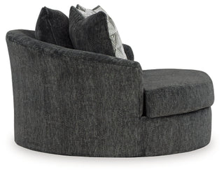 Biddeford 2-Piece Sectional and Oversized Swivel Accent Chair