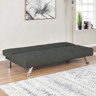 Joel Upholstered Tufted Convertible Sofa Bed Grey