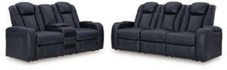 Fyne-Dyme Power Reclining Sofa and Loveseat