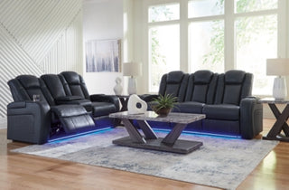 Fyne-Dyme Power Reclining Sofa and Loveseat