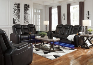 Party Time Power Reclining Sofa and Loveseat with Power Recliner