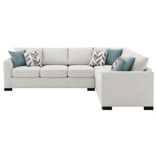 Ashford Chenille Upholstered Sleeper Sectional Sofa Greige