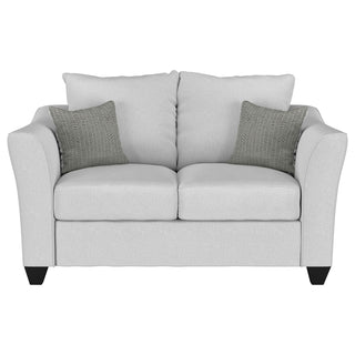 Salizar 2-piece Upholstered Flared Arm Sofa Set Sand