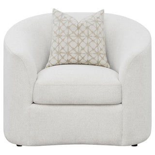 Rainn 3-piece Boucle Upholstered Sloped Arm Sofa Set Latte