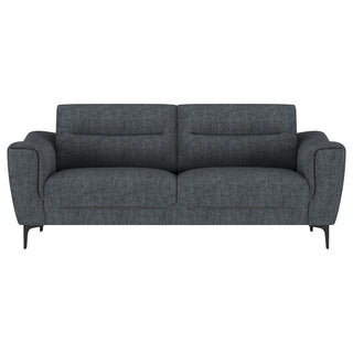 Nolan 2-piece Upholstered Sofa Set Charcoal