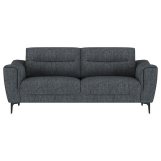 Nolan Upholstered Sloped Track Arm Sofa Charcoal