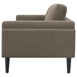 Rilynn Upholstered Track Arm Sofa Brown