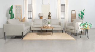 Tilly Upholstered Track Arm Sofa Oatmeal