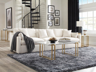 Hobson Upholstered LAF Chair Ivory