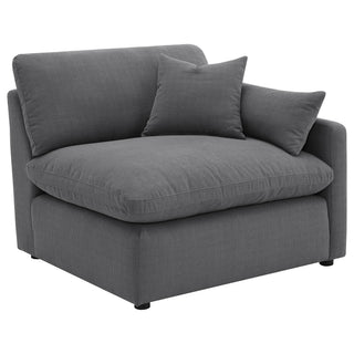 Hobson 5-piece Upholstered Modular Sectional Sofa Charcoal