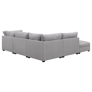 Cambria 5-piece Upholstered Modular Sectional Sofa Grey