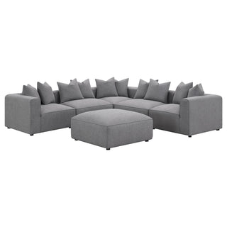 Jennifer Upholstered Corner Chair Grey