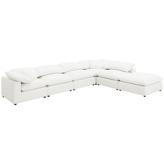 Raleigh Boucle Upholstered Armless Chair Ivory