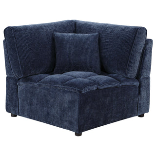 Atlantic 5-piece Upholstered Modular Sectional Sofa Blue