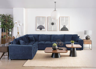 Atlantic Corduroy Upholstered RAF Arm Chair Blue