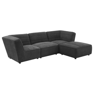 Sunny Upholstered Corner Chair Dark Charcoal