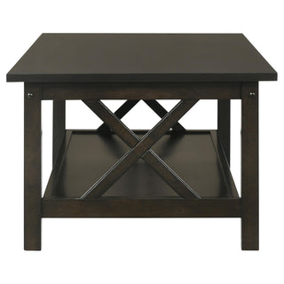 Rachelle 3-piece Rectangular Coffee Table Set Deep Merlot