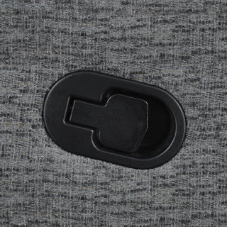 Bahrain Upholstered LAF Recliner Charcoal