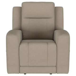 Brentwood 3-piece Upholstered Reclining Sofa Set Taupe