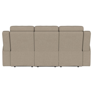 Brentwood Upholstered Motion Reclining Sofa Taupe