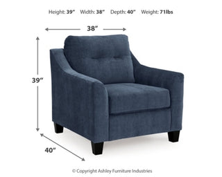 Amity Bay Sofa Chaise, Chair, and Ottoman
