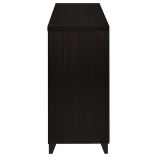 Lewes 2-door Engineered Wood 60" TV Stand Cappuccino