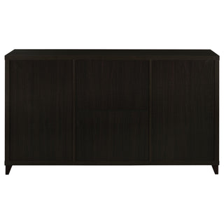 Lewes 2-door Engineered Wood 60" TV Stand Cappuccino