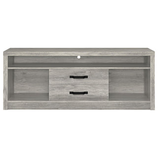 Burke 2-drawer Engineered Wood 59" TV Stand Grey Driftwood
