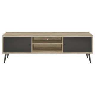 Allie 2-door Engineered Wood 71" TV Stand Distressed Pine