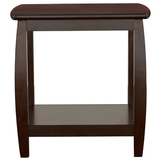 Dixon 1-shelf Square Wood End Table Espresso