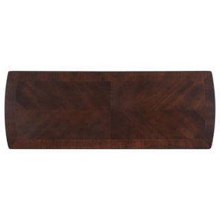 Dixon Wood Entryway Console Table with Shelf Cappuccino