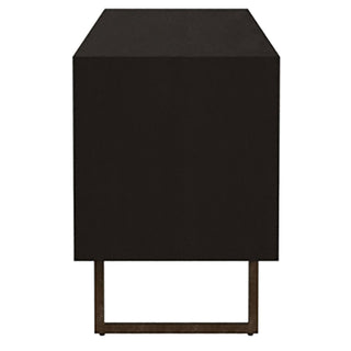 Marsden 2-door Mango Wood 70" TV Stand Charcoal Black