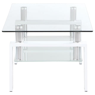 Dyer 2-piece Rectangular Coffee and End Table Set White