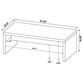 Lynette 2-piece Rectangular Coffee and End Table Set Mango