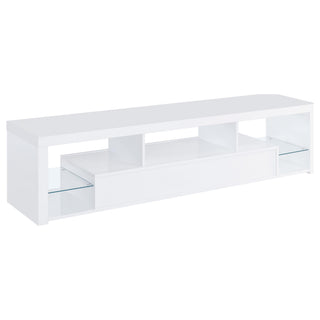 Jude 3-piece 71" TV Entertainment Center White High Gloss