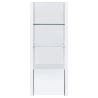 Jude 3-piece 71" TV Entertainment Center White High Gloss
