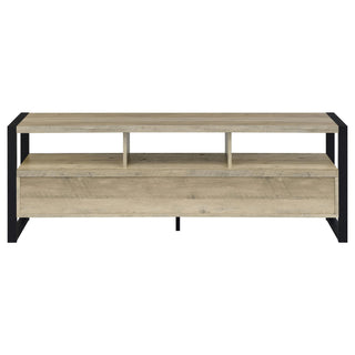 James 3-drawer Engineered Wood 60" TV Stand Distressed Pine