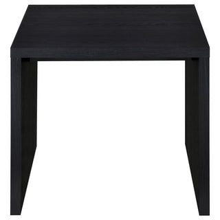 Knapp Engineered Wood Square Side End Table Black