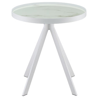 Briggs 2-piece Round Coffee and End Table Set White
