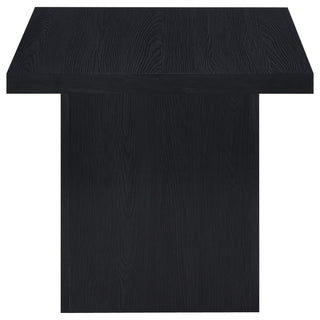 Max 2-piece Rectangular Coffee and End Table Set Black